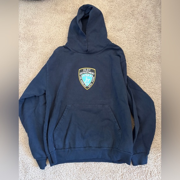Holiday Rambo Other - Holiday Navy Blue Streetwear Hoodie with Police Logo